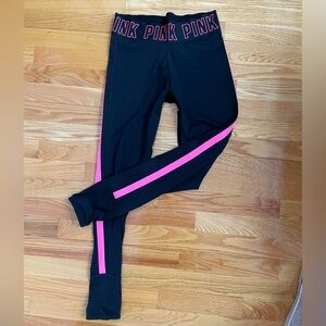 PINK Victoria's Secret Ultimate Black and Pink Leggings